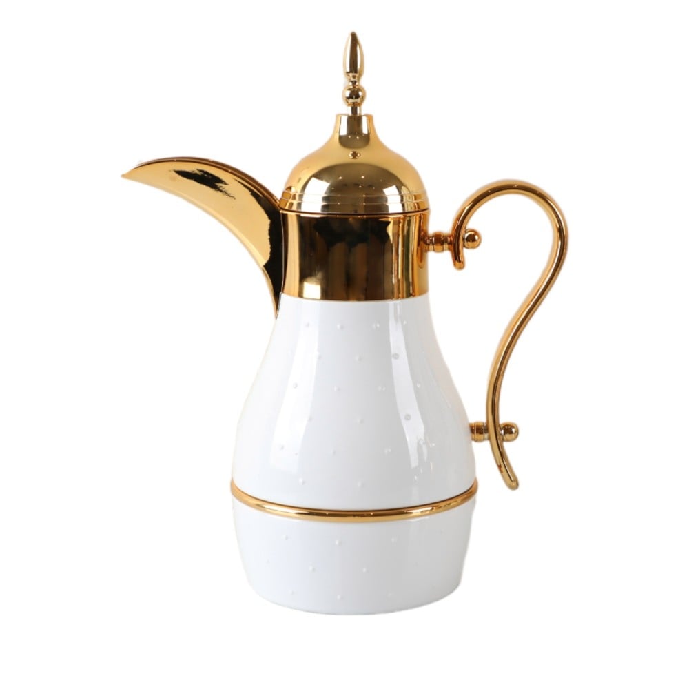 دلة مارينا، لون أبيض وذهبي