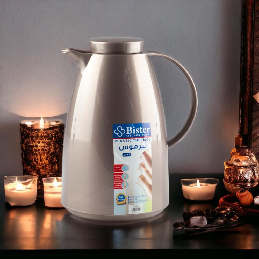 ترمس قهوة وشاي كلاسيكي من بستر، سعة 1 لتر