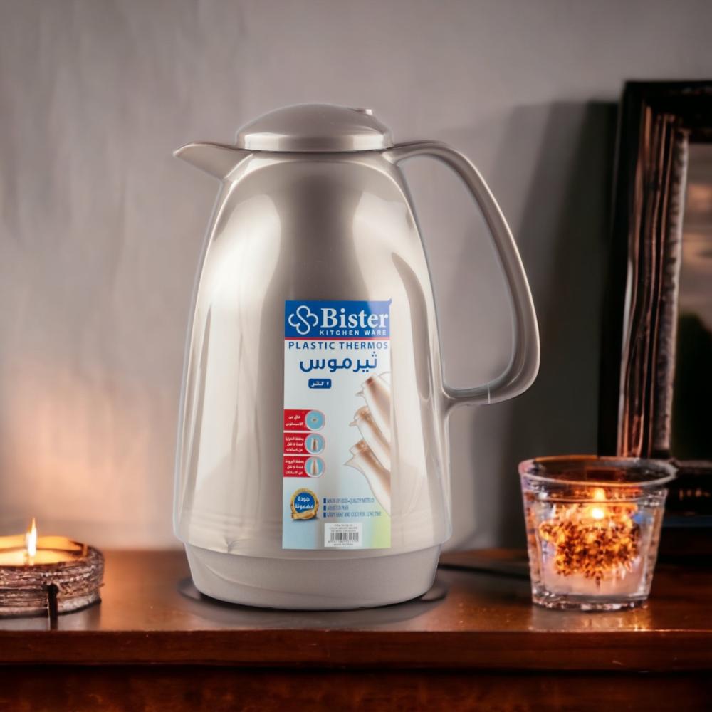 ترمس قهوة وشاي كلاسيكي من بيستر، سعة 1 لتر