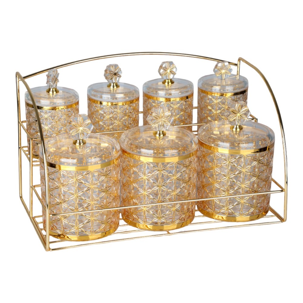 برطمان أكريليك طقم , 7 حبات