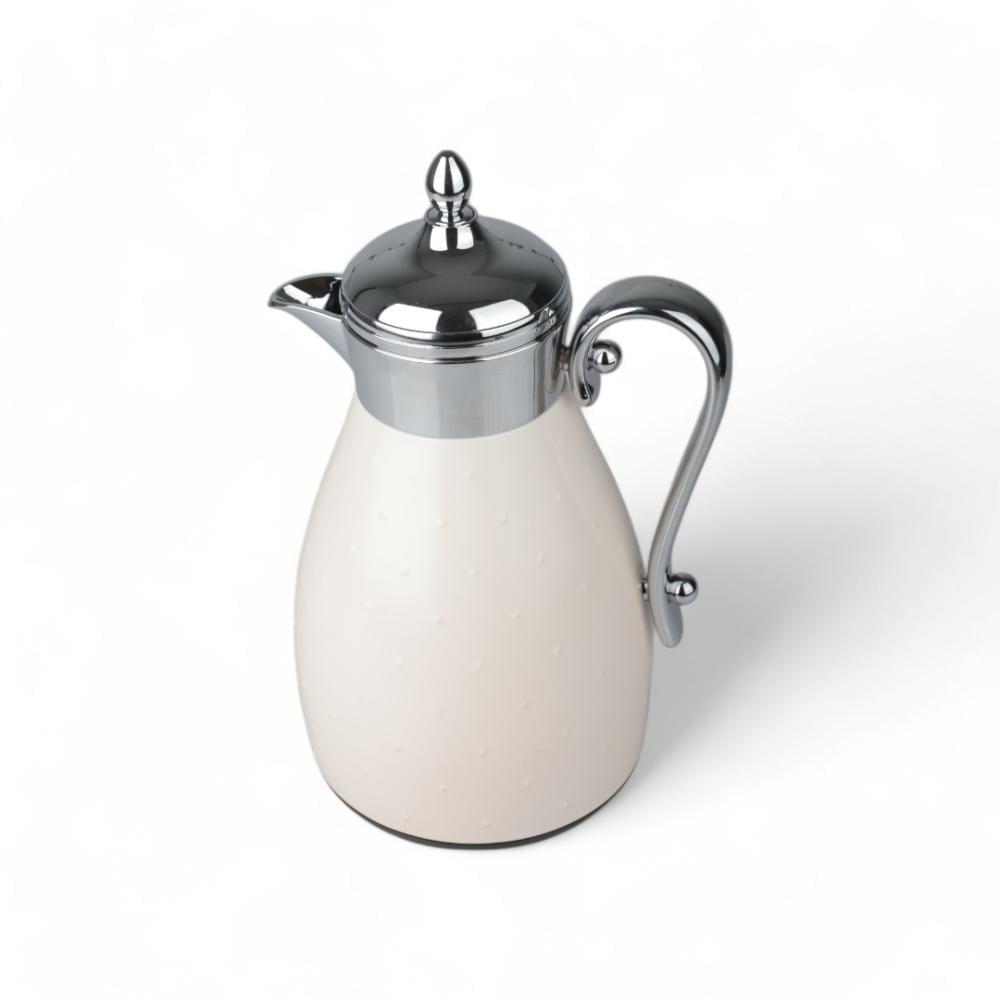 ترمس الأندلس، لون فضي وبيج مطفي، سعة 0.35 لتر