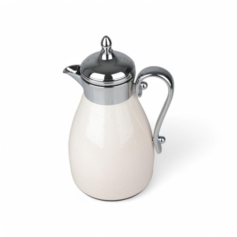 ترمس الأندلس، لون فضي وبيج، سعة 0.7 لتر