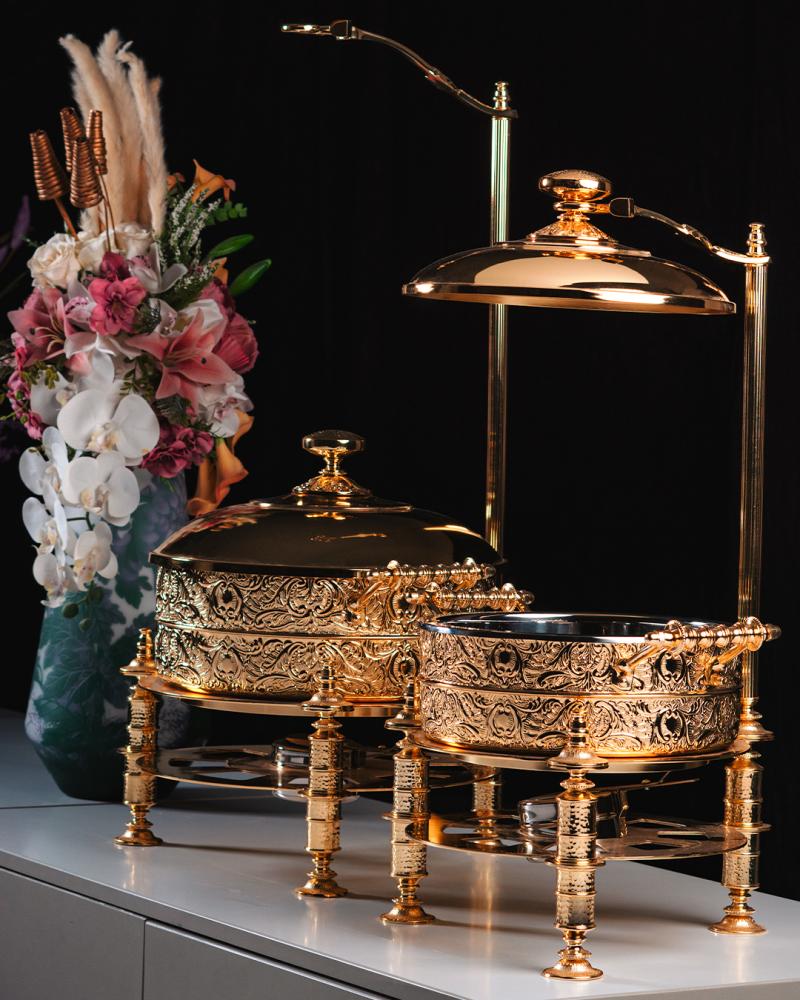 سخان طعام ليون من سوليتير، لون ذهبي، سعة 6 لتر