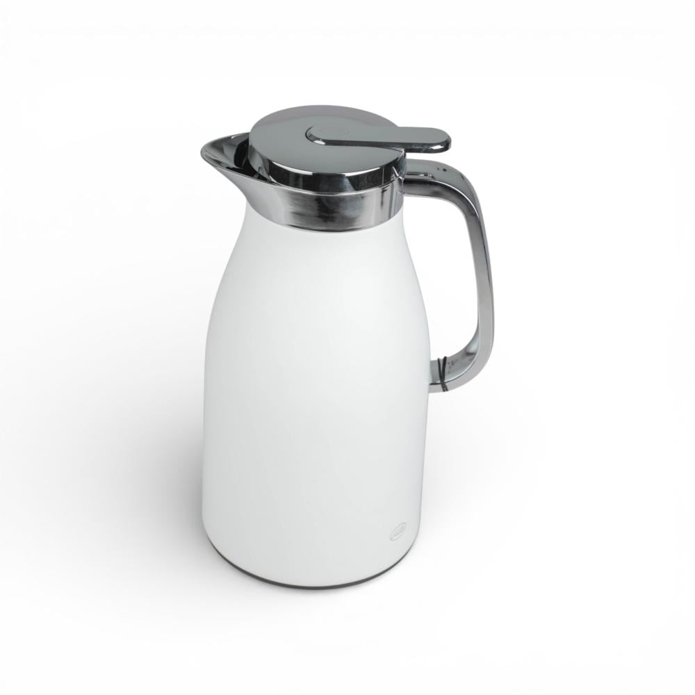 ترمس سوليتير كروان ضغاط , أبيض 1 لتر