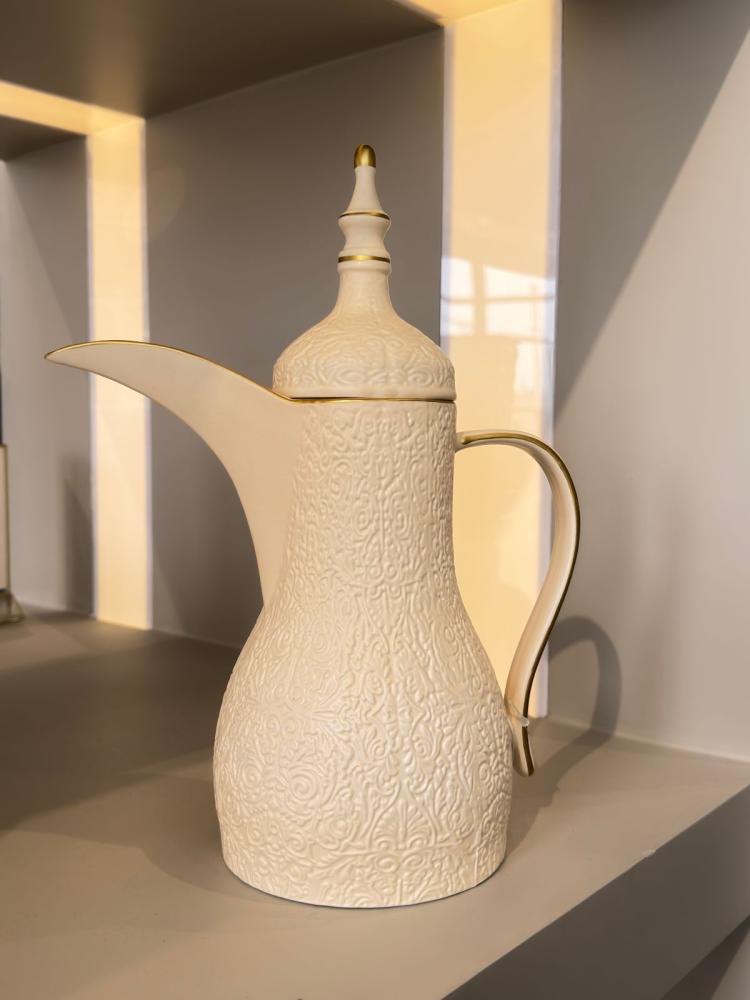 دلة بورسلان , بيج ذهبي 600 مل