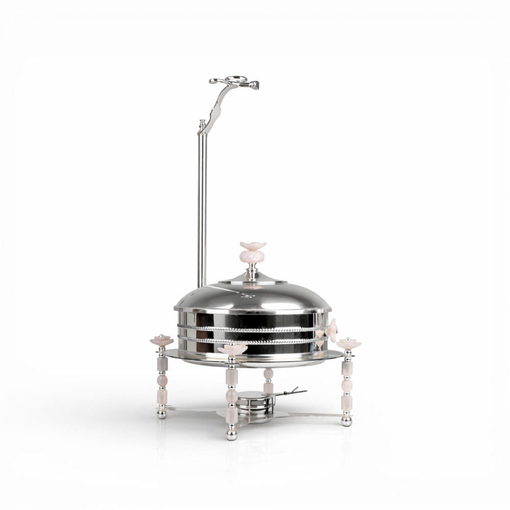 سخان طعام الوردة فضي 1 لتر